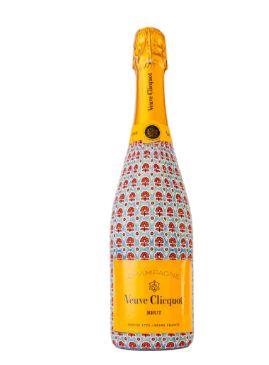Beau Bottles - Indian Blockprint Blue Flower - Veuve