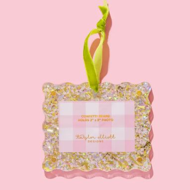 Acrylic Frame Ornament - Pearl