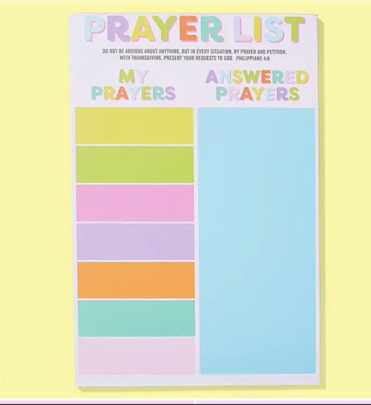 Prayer List Notepad - My Answered Prayers
