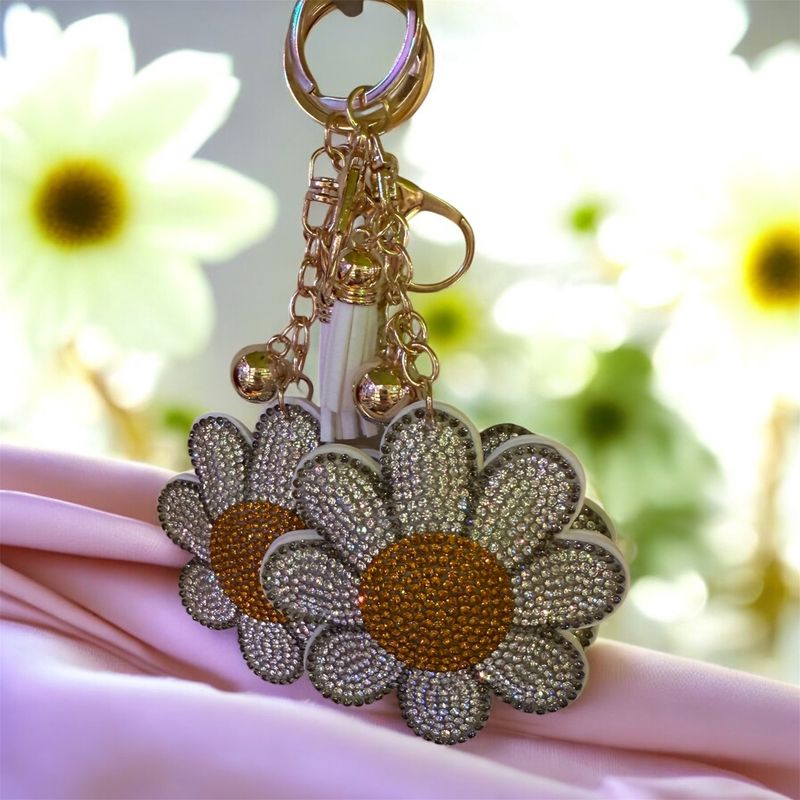 Crystal Keychain Flower