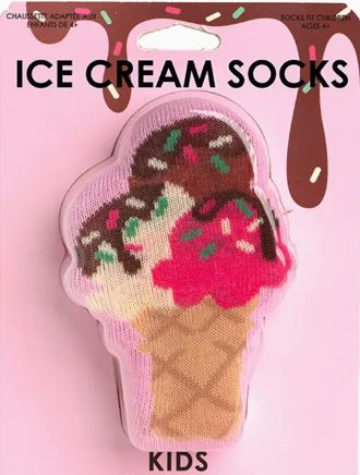 3D Ice Cream Socks - Kids