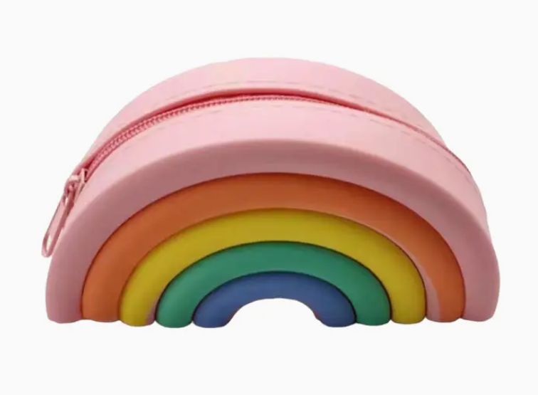 Silicone Jelly Rainbow Coin Purse Pouch