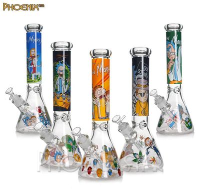 14" Rick N Morty Beaker Water Pipe