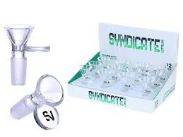 Syndicate Vitrum Clear Funnel Bowls -12 Ct Display