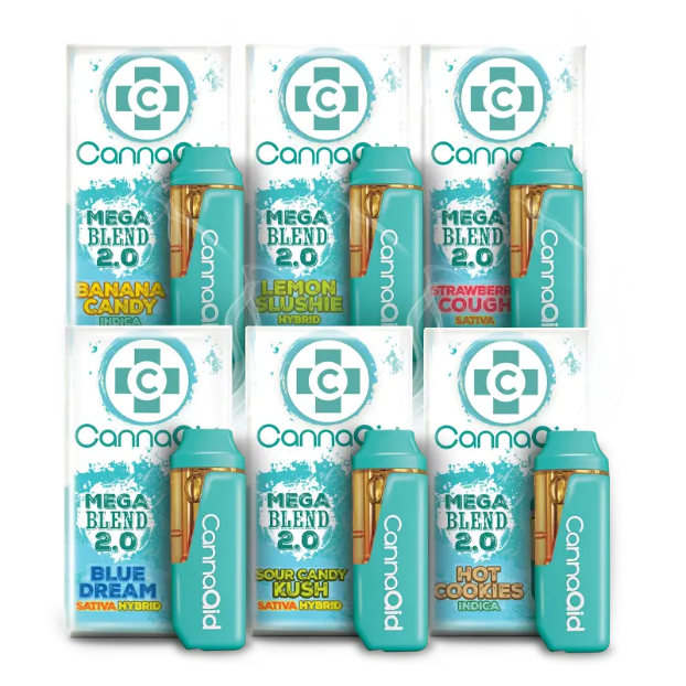CannaAid Mega Blend 2ml Disposable - Sour Candy Kush Sativa Hybrid