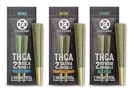 CannaAid THCA 1G Prerolls 2pk 10ct - Grape Gas Hybrid