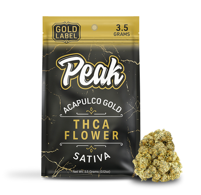 Peak Gold Label THCA Flower 3.5G - Acapulco Gold (Sativa)