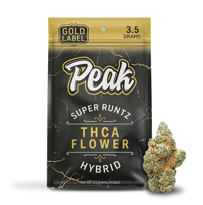 Peak Gold Label THCA Flower 3.5G - Super Runtz (Hybrid)