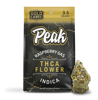 Peak Gold Label THCA Flower 3.5G - Raspberry Gas (Indica)