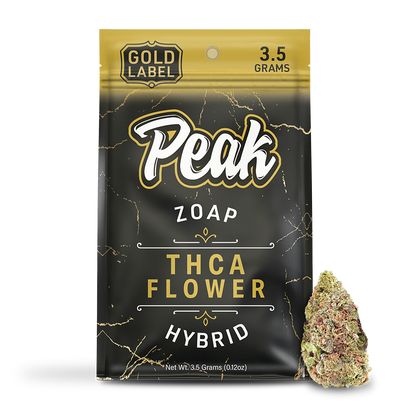 Peak Gold Label THCA Flower 3.5G - Zoap (Hybrid)