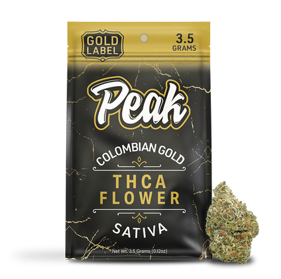 Peak Gold Label THCA Flower 3.5G - Columbian Gold (Sativa)