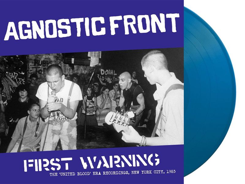 FIRST WARNING: THE 'UNITED BLOOD'-ERA RECORDINGS, NEW YORK CITY, 1983 (BLUE VINYL) (VINYL) (12" LP RECORD)