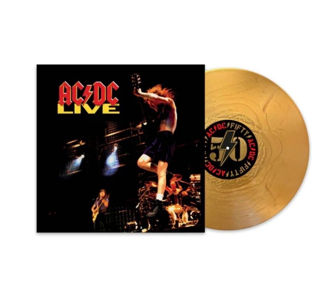 AC/DC - LIVE (50TH ANNIVERSARY GOLD COLOR VINYL) (VINYL) (12" LP RECORD)