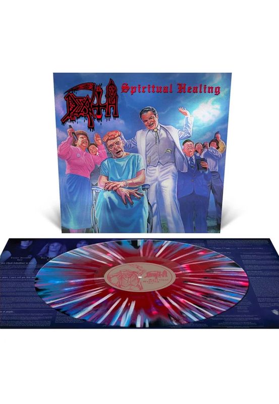 DEATH - SPIRITUAL HEALING (REISSUE) (RED, CYAN BLUE, BLACK TRI COLOR WITH SPLATTER) (VINYL) (12&quot; LP RECORD)