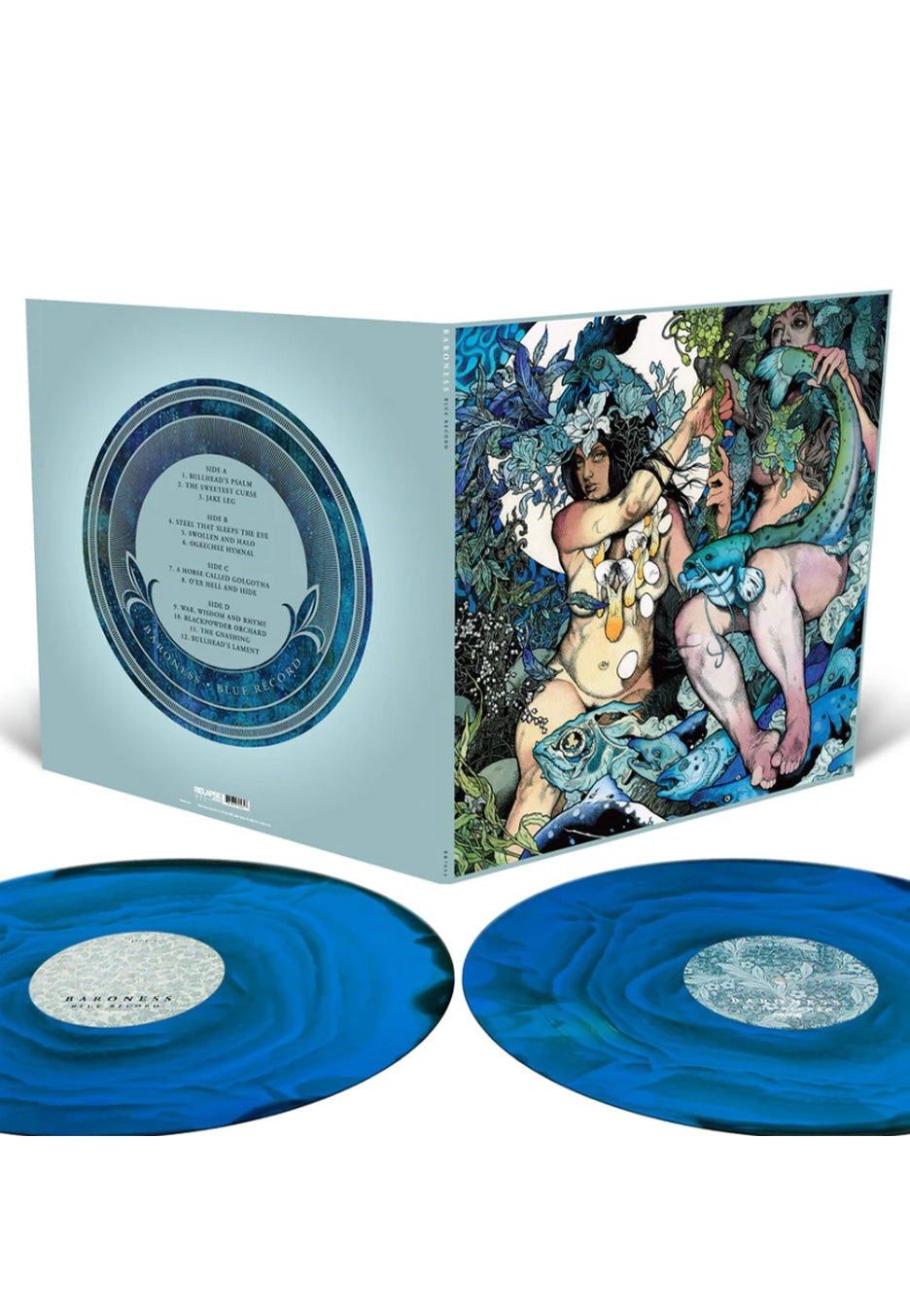 BARONESS - BLUE RECORD (CYAN BLUE, MILKY CLEAR AND BLACK RIPPLE EFFECT VINYL) (VINYL) (12&quot; LP RECORD)