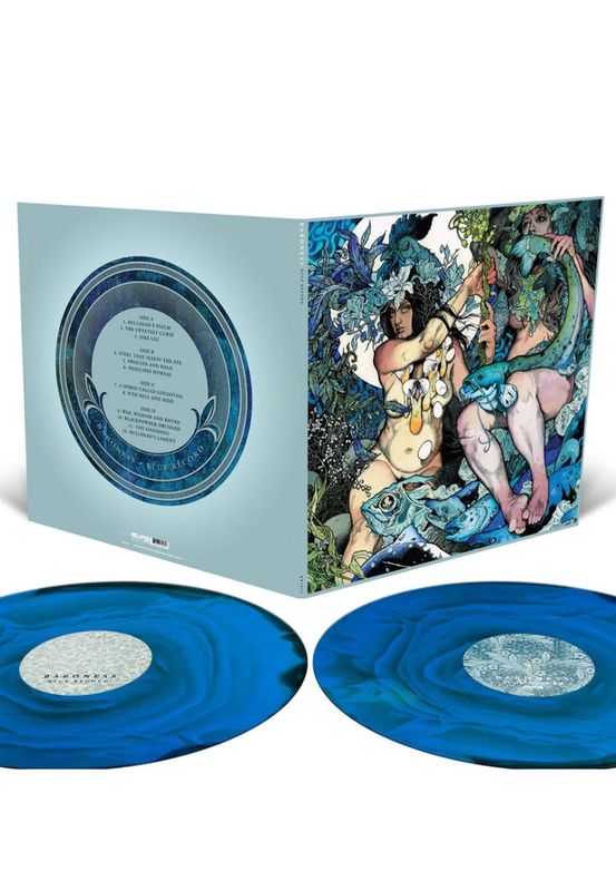BARONESS - BLUE RECORD (CYAN BLUE, MILKY CLEAR AND BLACK RIPPLE EFFECT VINYL) (VINYL) (12&quot; LP RECORD)
