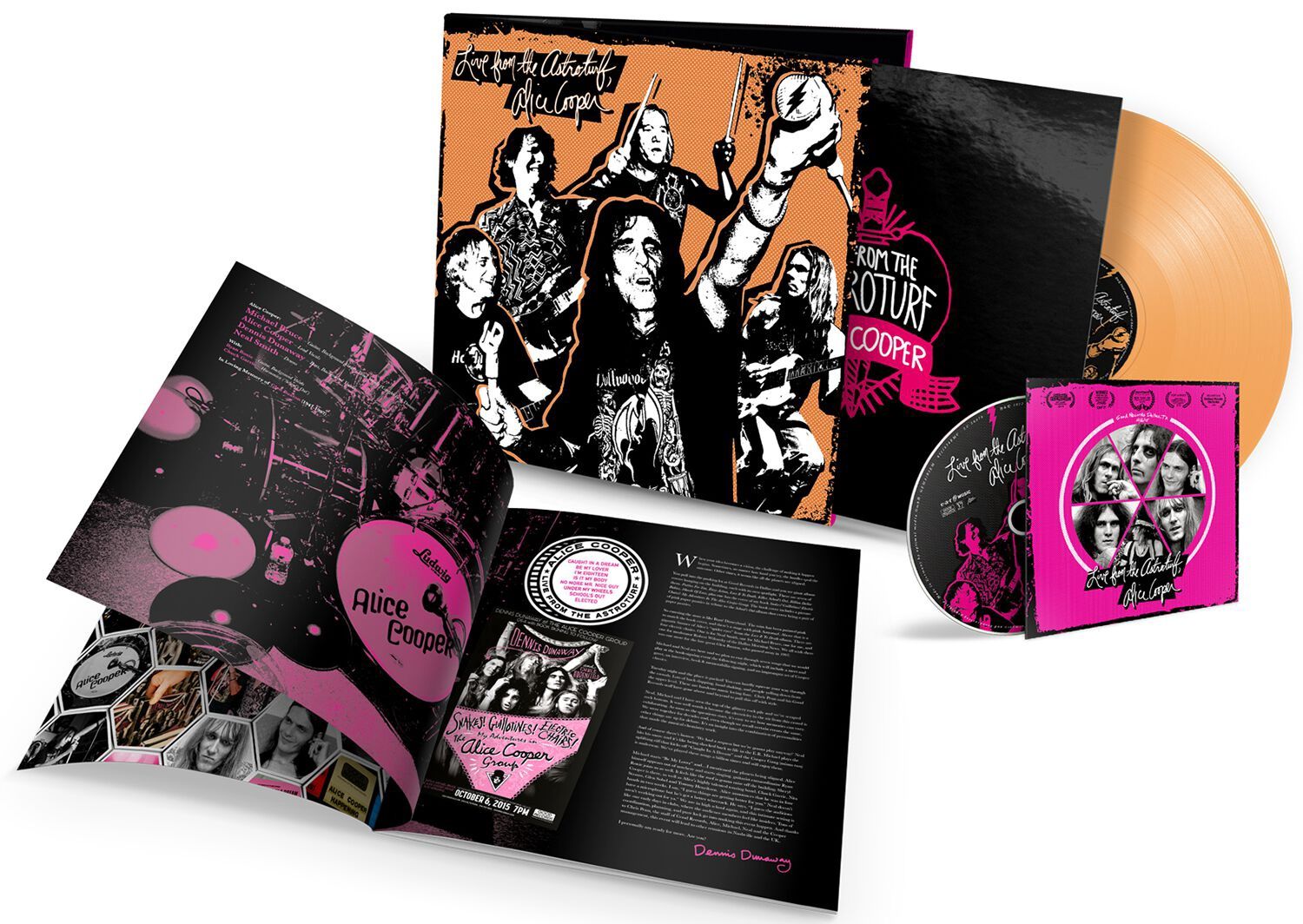 ALICE COOPER - LIVE FROM THE ASTROTURF (LIMITED &amp; NUMBERED APRICOT LP+DVD) (VINYL) (12" LP RECORD)