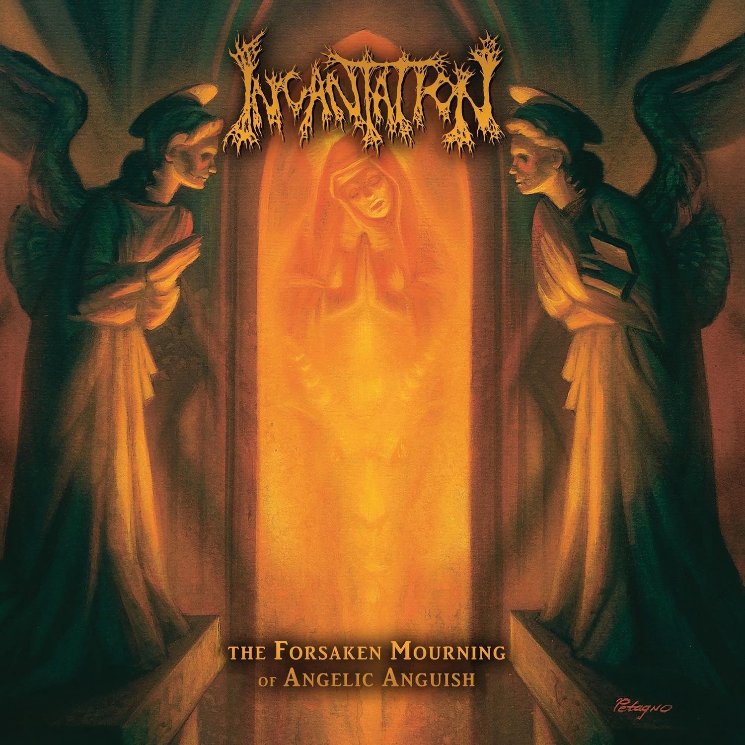 INCANTATION - THE FORSAKEN MOURNING OF ANGELIC ANGUISH (CUSTOM RIPPLE VINYL) (VINYL) (12" LP RECORD)
