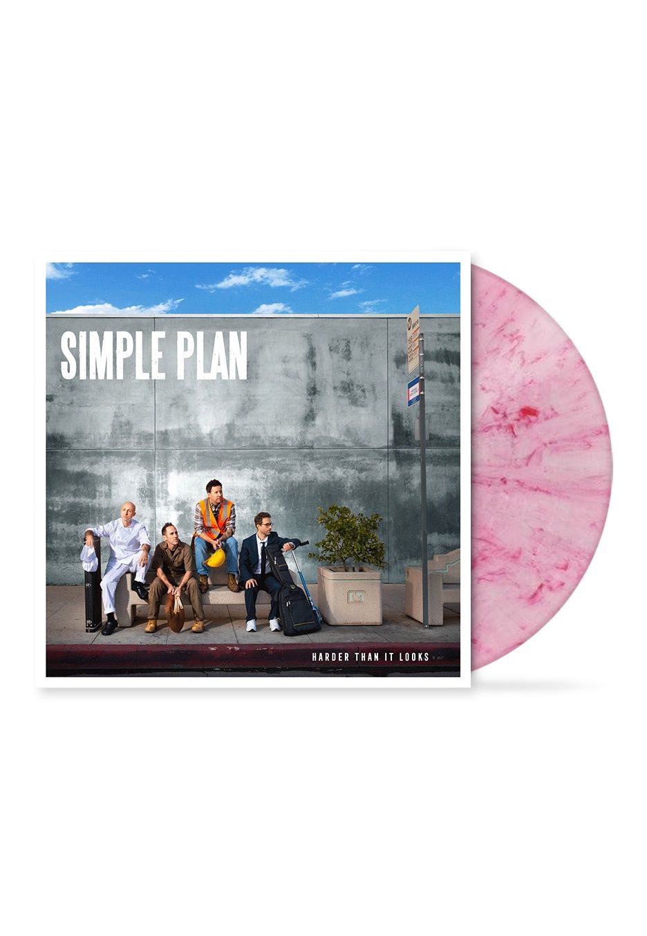 SIMPLE PLAN - HARDER THAN IT LOOKS (PINK MARBLE VINYL) (INDIE EXCLUSIVE) (VINYL) (12" LP RECORD)