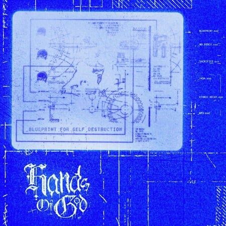 HANDS OF GOD - BLUEPRINT FOR SELF DESTRUCTION (CLEAR/TRANSPARENT BLUE BUTTERFLY VINYL) (VINYL) (12" LP RECORD)