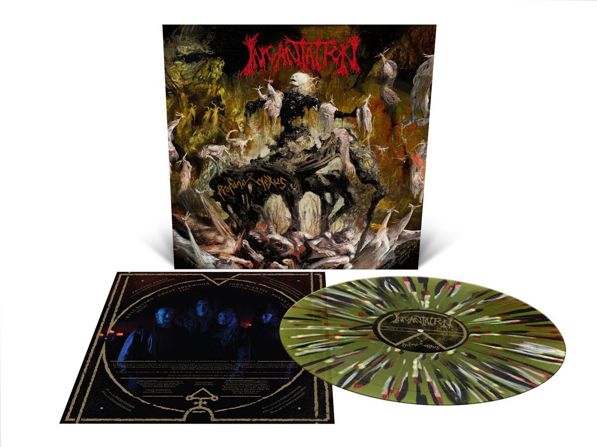 INCANTATION - PROFANE NEXUS (GREEN, RED, WHITE &amp; BLACK SPLATTER VINYL) (VINYL) (12" LP RECORD)