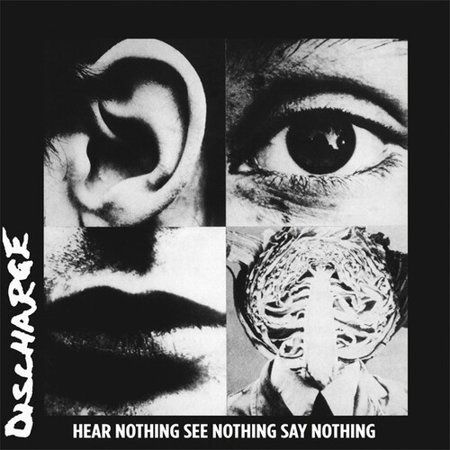 DISCHARGE - HEAR NOTHING SEE NOTHING SAY NOTHING (WHITE VINYL) (VINYL) (12" LP RECORD)
