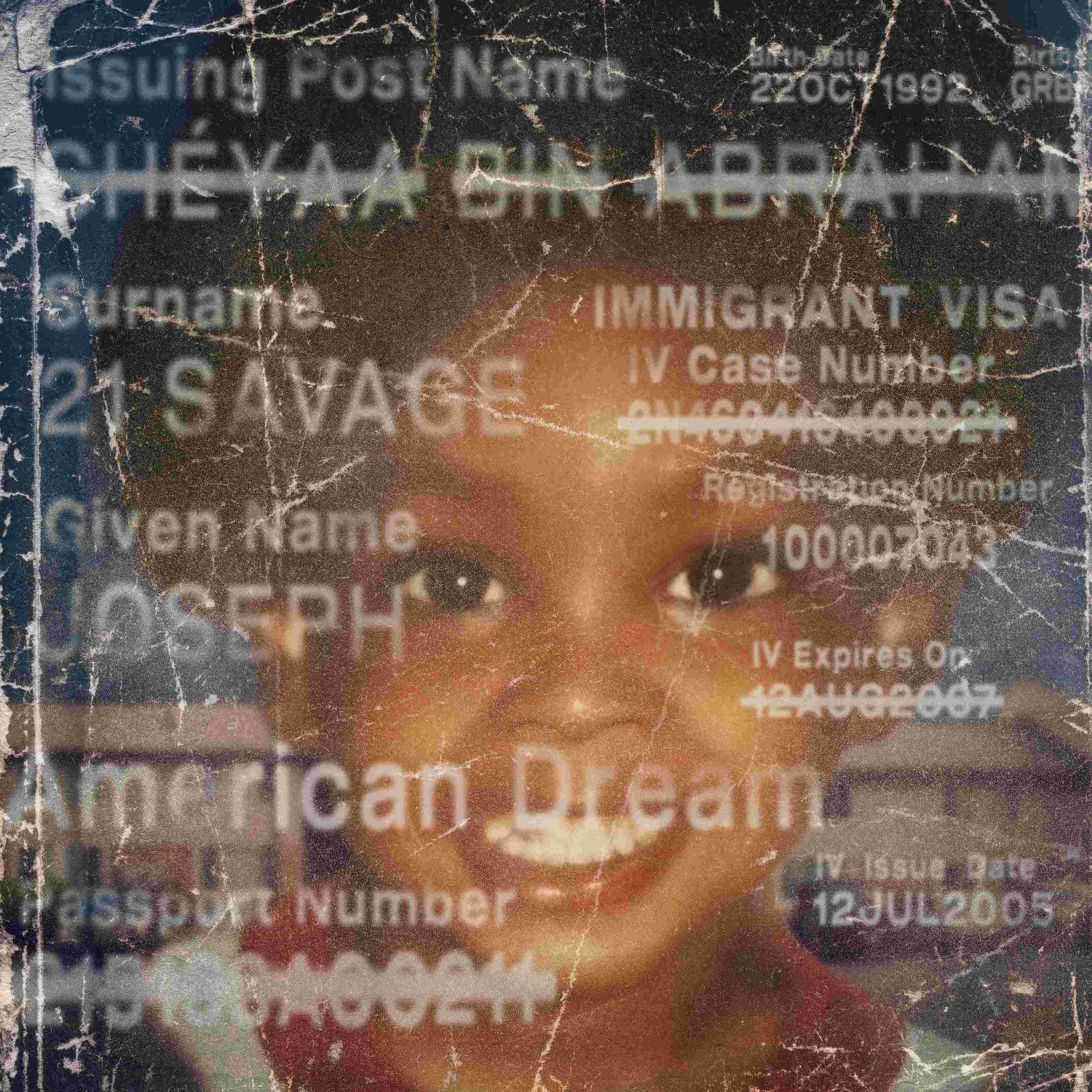 21 SAVAGE - AMERICAN DREAM (VINYL) (12&quot; LP RECORD)