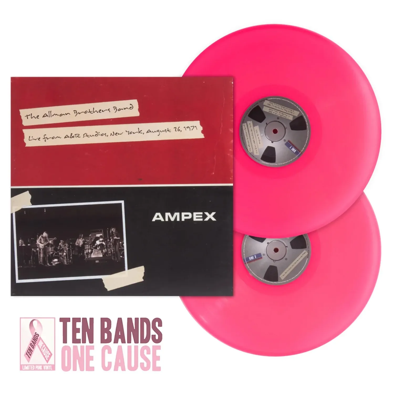 THE ALLMAN BROTHERS BAND - LIVE FROM A&amp;R STUDIOS NEW YORK AUGUST 26 1971 (PINK VINYL) (VINYL) (12" LP RECORD)