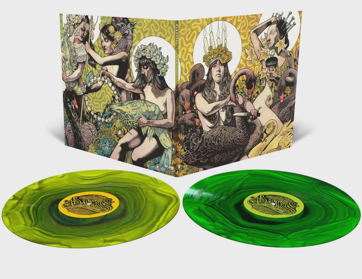 BARONESS - YELLOW &amp; GREEN (LP1: NEON YELLOW, LP2: NEON GREEN) (VINYL) (12" LP RECORD)-2