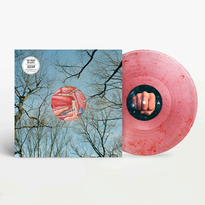 THEY MIGHT BE GIANTS - GLEAN/CLEAR WITH RED WHISPS VINYL
