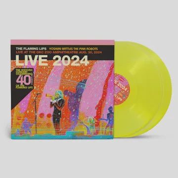 Flaming Lips, The - Yoshimi Battles the Pink Robots Live at the OKC Zoo Amphitheatre, Aug. 30, 2024 (Highlighter Yellow Vinyl) [RSD BF 2025](2LP)
