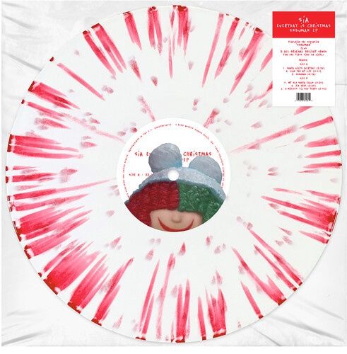 SIA - EVERYDAY IS CHRISTMAS (SNOWMAN DELUXE EP) [RED AND WHITE HEAVY SPLATTER] (BF23 EX)