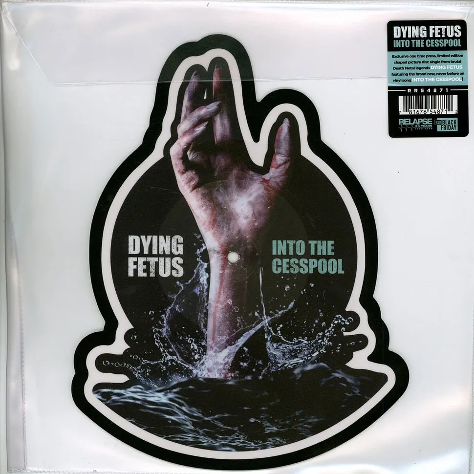 DYING FETUS - INTO THE CESSPOOL (LIMITED EDITION SHAPED PICTURE DISK) (RSD BLACK FRIDAY 2025