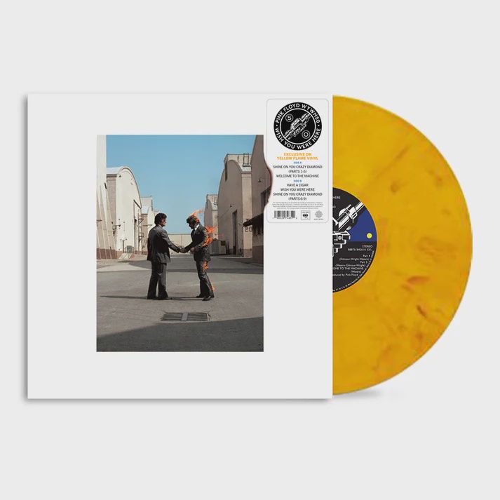 PINK FLOYD - WISH YOU WERE HERE (YELLOW FLAME VINYL) - (VINYL) (12" LP RECORD)