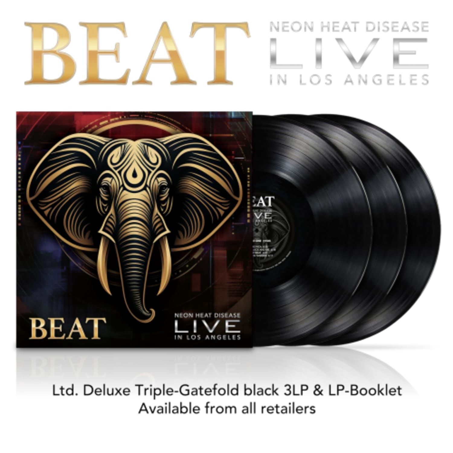 BEAT - LIVE (LIMITED DELUXE BLACK VINYL) - (VINYL LP RECORD)