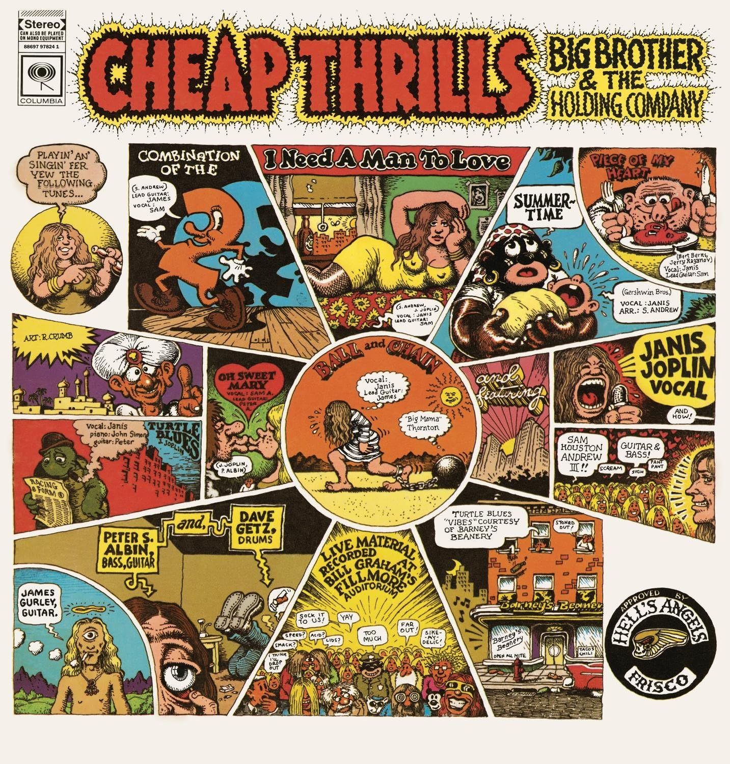 JANIS JOPLIN - CHEAP THRILLS - (VINYL LP RECORD)