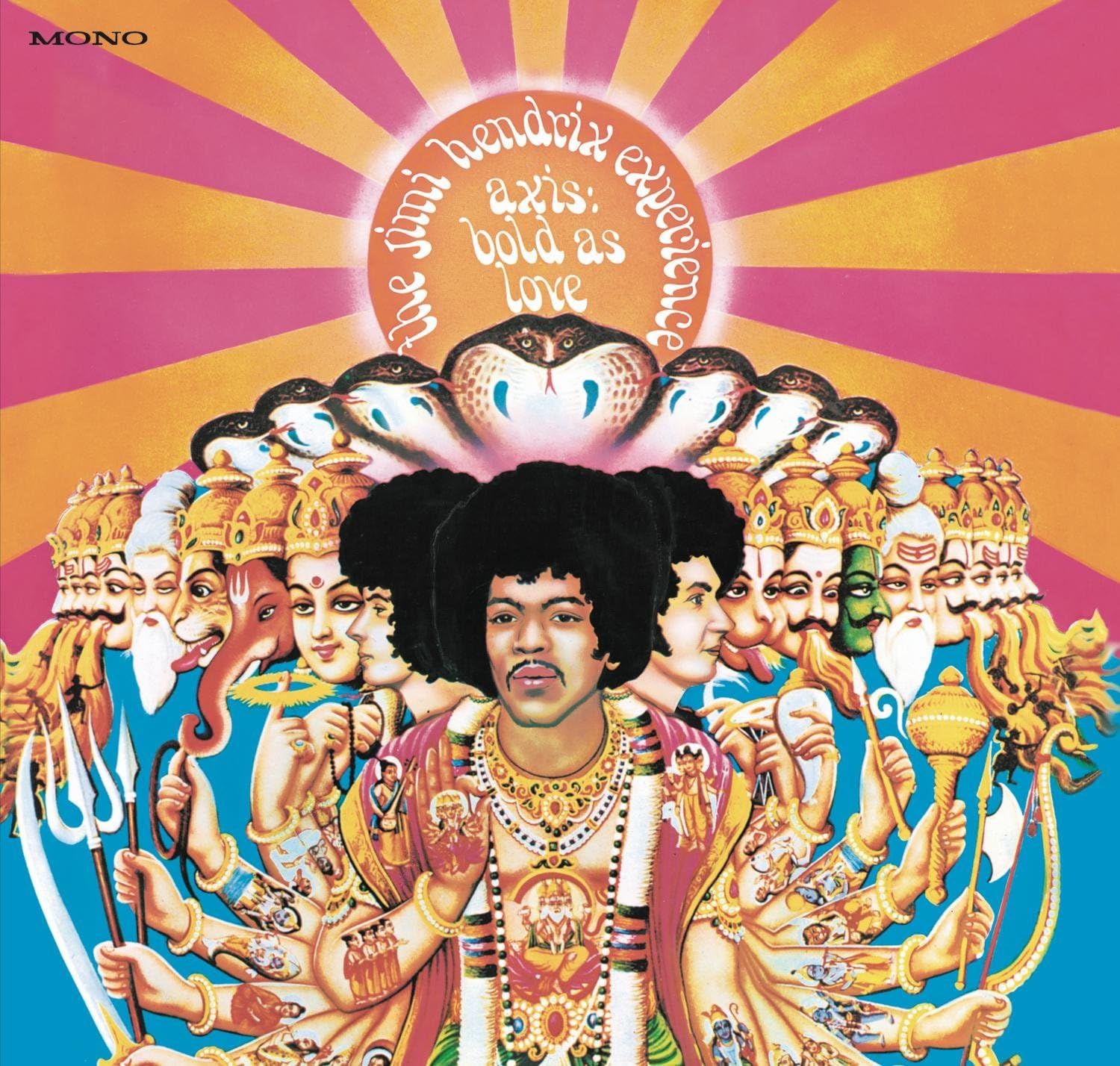 THE JIMI HENDRIX EXPERIENCE - (MONO VINYL) AXIS: BOLD AS LOVE - (VINYL LP RECORD)