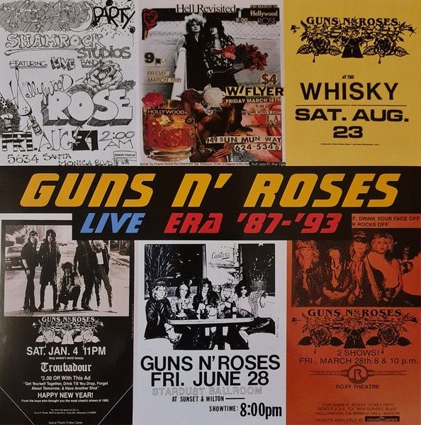 GUNS N' ROSES - LIVE ERA '87-'93 (Reissue w/ Poster) - 4LP - 180g Vinyl Set in Slipcase