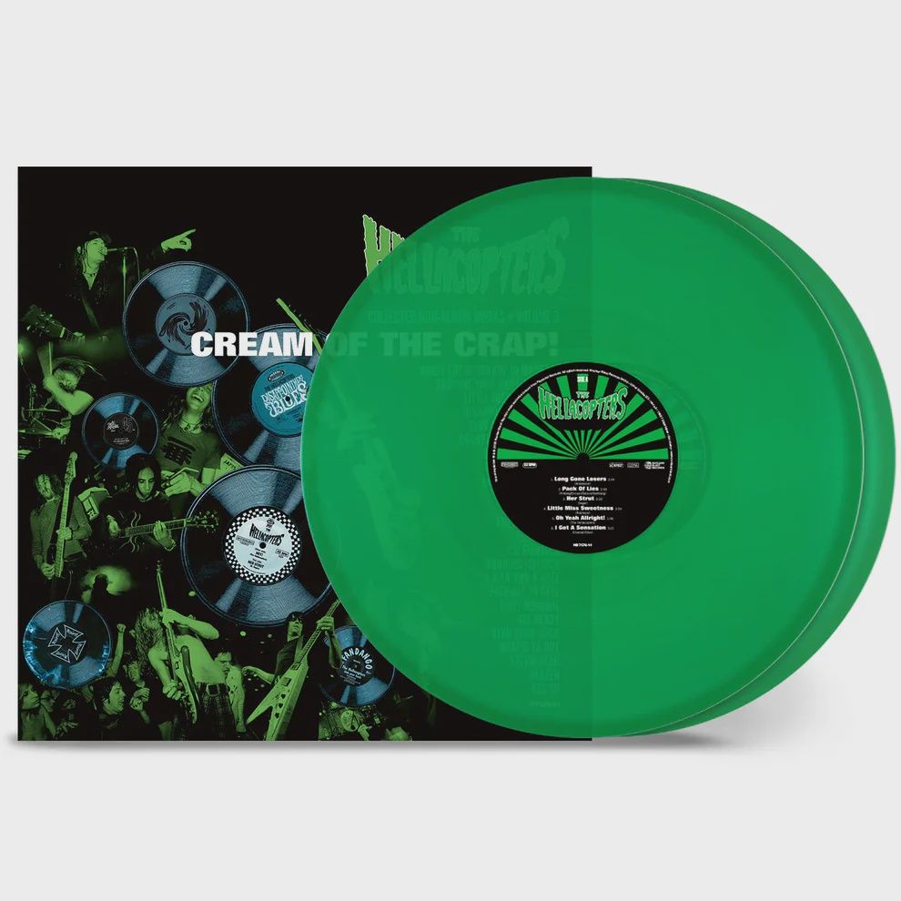 THE HELLACOPTERS - Cream Of The Crap! Collected Non-Album Works • Volume 3 (w/ Poster) - 2LP - Transparent Green Vinyl