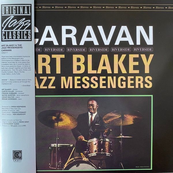 BLAKEY, ART &amp; The Jazz Messengers - CARAVAN (ORIGINAL JAZZ CLASSICS) (LACQUERS CUT FROM THE ORIGINAL MASTER TAPES ON 180g VINYL)