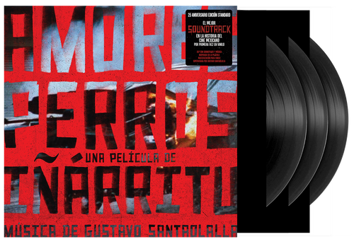 SOUNDTRACK - AMORES PERROS (25TH ANN.) (3LP-STANDARD BLACK VINYL)