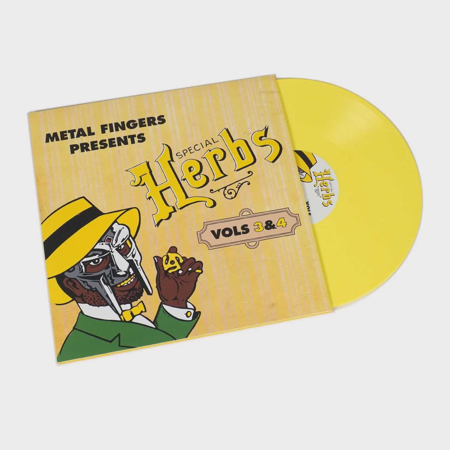 MF DOOM - METAL FINGERS PRESENTS: SPECIAL HERBS VOL. 3 &amp; 4 (2LP-YELLOW VINYL)