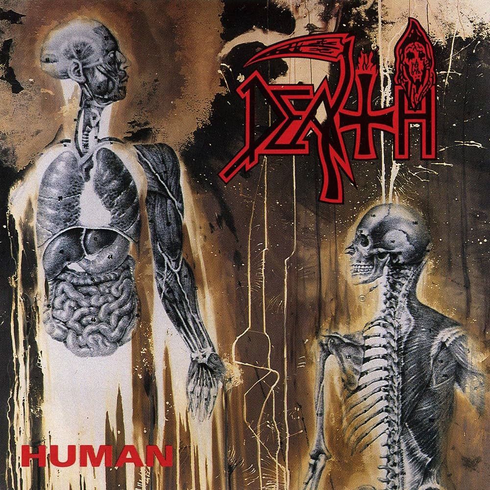 DEATH – HUMAN (CUSTOM TRI - COLOUR MERGE W/ SPLATTER) (NEW VINYL)