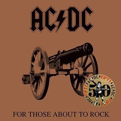 AC/DC - FOR THOSE ABOUT TO ROCK (50TH ANNIVESARY GOLD COLOUR VINYL)