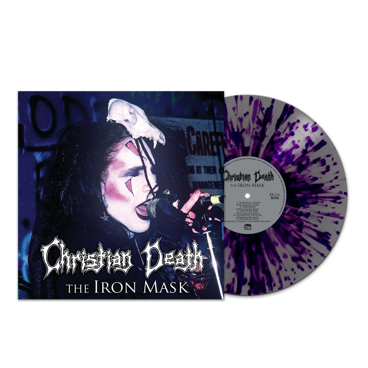 CHRISTIAN DEATH - THE IRON MASK (LIMITED EDITION PURPLE/SILVER SPLATTER VINYL)