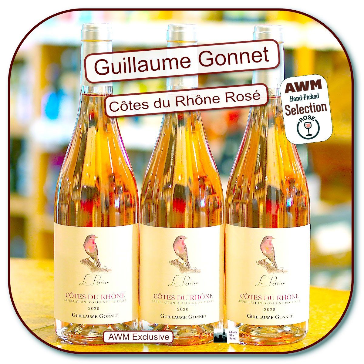 Guillaume Gonnet Cotes du Rhone Le  Reveur Rose 24