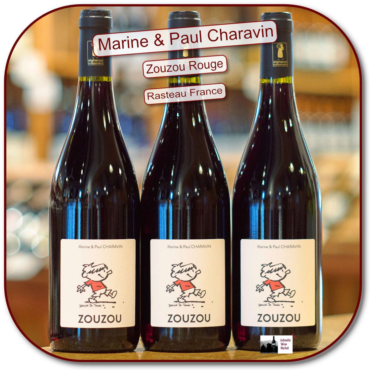 Marine &amp; Paul Charavin, Côtes du Rhône Zouzou Rouge 24
