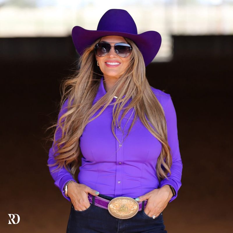 SWAY PURPLE PERFORMANCE RODEO SHIRT