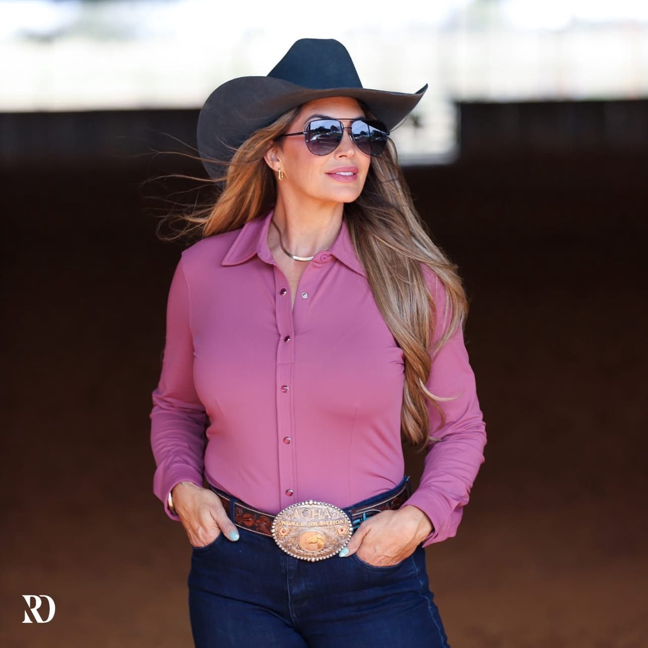 MAUVE PERFORMANCE RODEO SHIRT