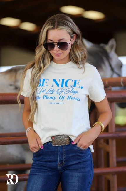 BE NICE RIDE HORSES | TEE